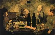 Edouard Vuillard A meal Sweden oil painting artist